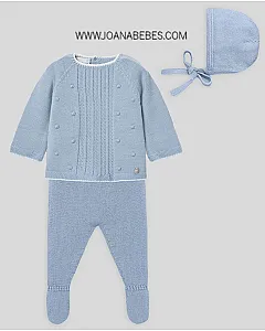 PAZ RODRIGUEZ CONJUNTO 3P REGALO AZUL NUBE