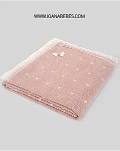 PAZ RODRIGUEZ TOQUILLA HADAS ALGODON-CASHEMIRE CON PUNTILLA