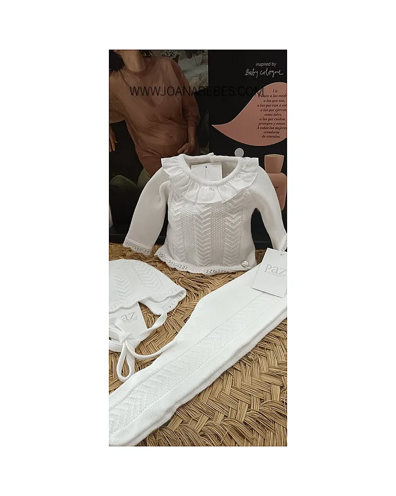 PAZ RODRIGUEZ CONJUNTO 3 PIEZAS PULGARCITO