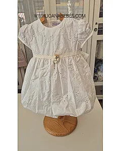 AMAYA VESTIDO TELA BORDADA PERFORADA