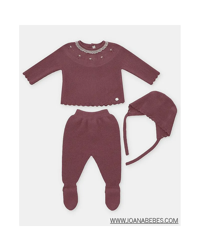 MARTIN ARANDA CONJUNTO 3 PIEZAS PURPURA