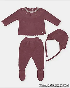 MARTIN ARANDA CONJUNTO 3 PIEZAS PURPURA