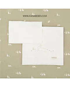 Sábanas cuna punto jersey algodón orgánico BUNNY