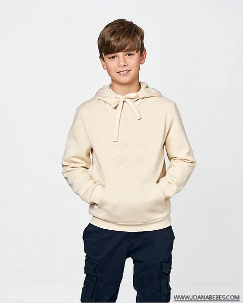 SUDADERA LOGO EMBOZADO SPAGNOLO 3539