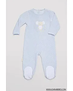 Pelele bebé manga larga ratoncito azul