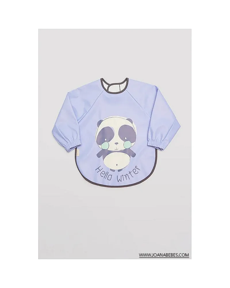 Babero bebé impermeable manga larga panda
