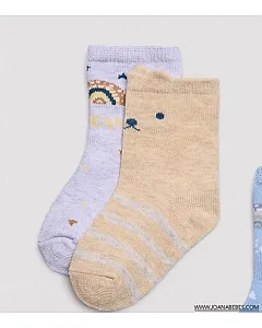 Pack 2 calcetines algodón de bebé estampados little dream