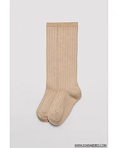 Calcetín infantil largo canalé CAMEL