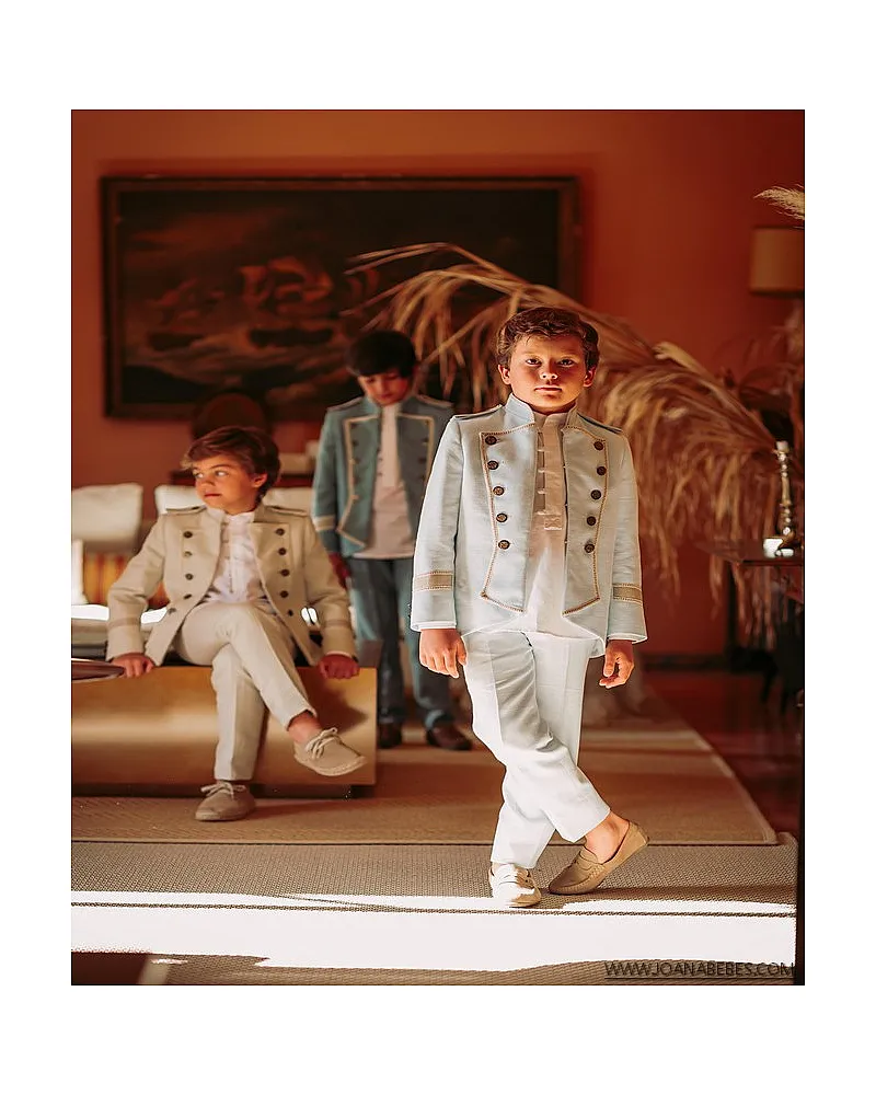 VARONES TRAJE ALMIRANTE MAO 3P CELESTE