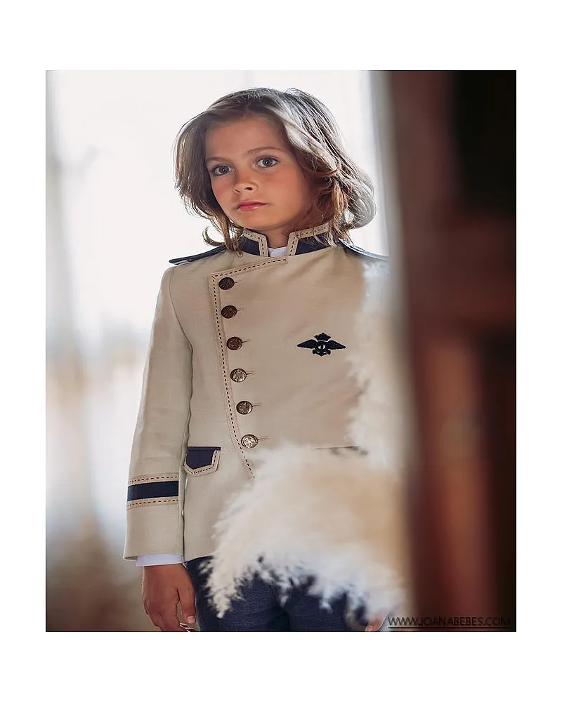 VARONES TRAJE ALMIRANTE MAO 3P ARENA TINTA