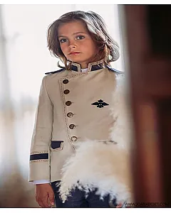 VARONES TRAJE ALMIRANTE MAO 3P ARENA TINTA