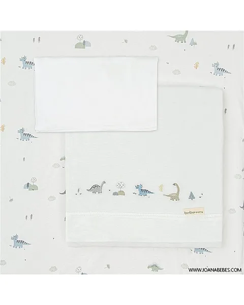Juego sábanas punto 3 piezas Cuna Trex Bimbidreams