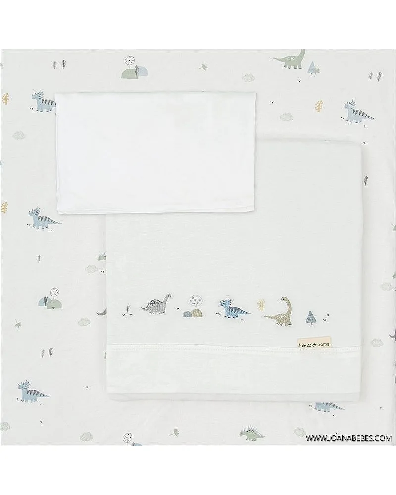 Juego sábanas punto 3 piezas Cuna Trex Bimbidreams Juego sábanas punto 3 piezas Cuna Trex Bimbidreams