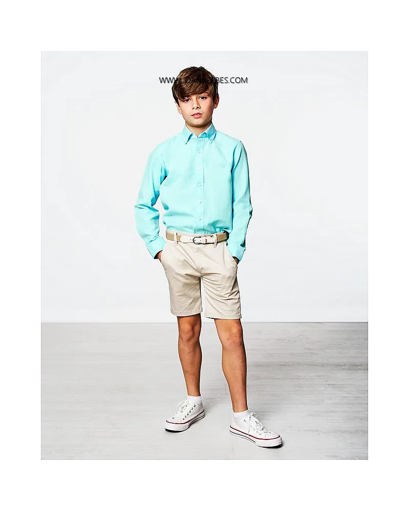 SPAGNOLO BERMUDA GABARDINA ESTAMPADA