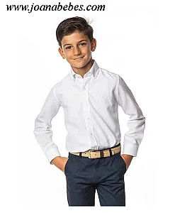 SPAGNOLO CAMISA CUELLO BOTON OXFORD LISO