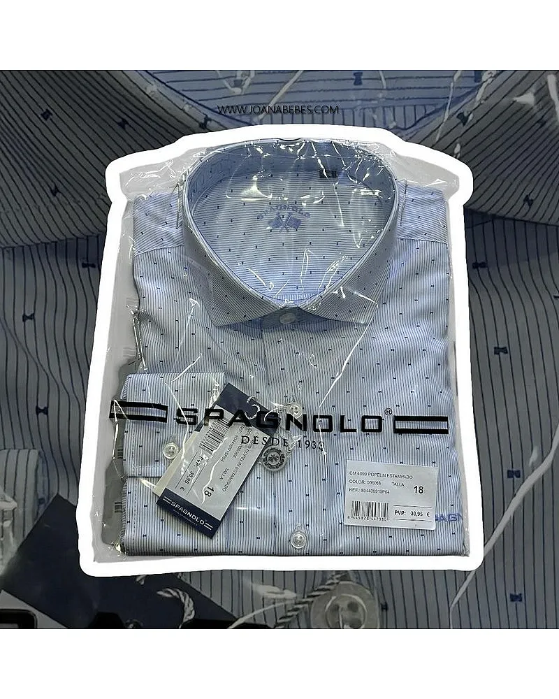 SPAGNOLO CAMISA POPELIN ESTAMPADO