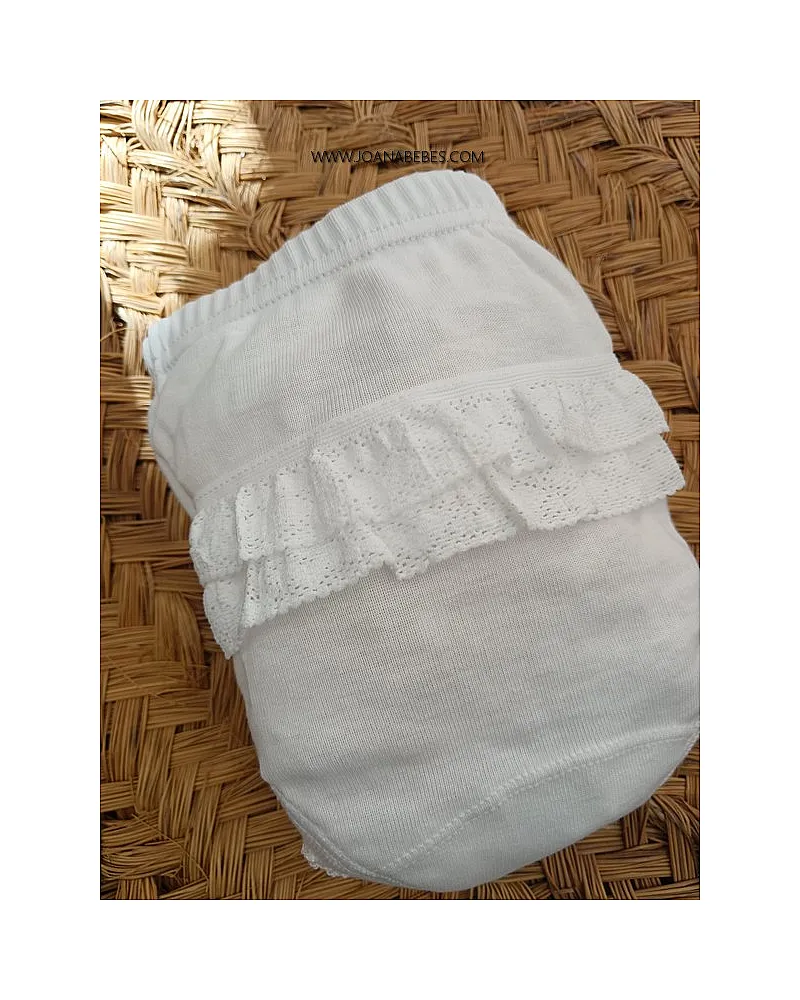 CALAMARO BRAGRUITA CUBREPAÑAL BLANCA PUNTILLA