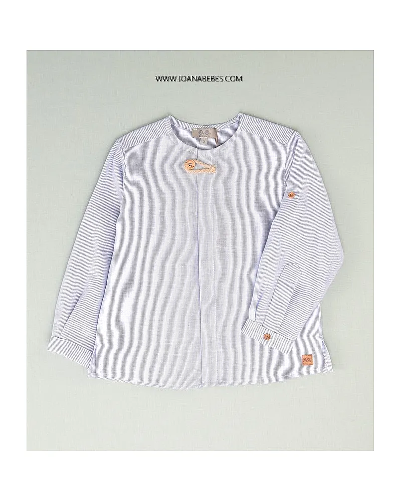 JOSE VARON BLUSA MIL RAYAS AZUL