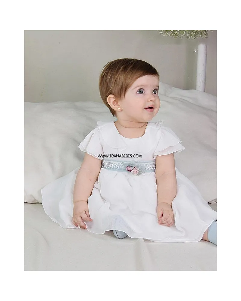 VESTIDO EN GASA GOFRADA (CRUDO / VERDE)