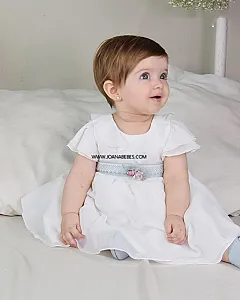 VESTIDO EN GASA GOFRADA (CRUDO / VERDE)