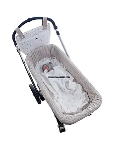 UZTURRE KIT BASE CAPAZO CON VOLANTE Y MUSELINA CLEA PIEDRA