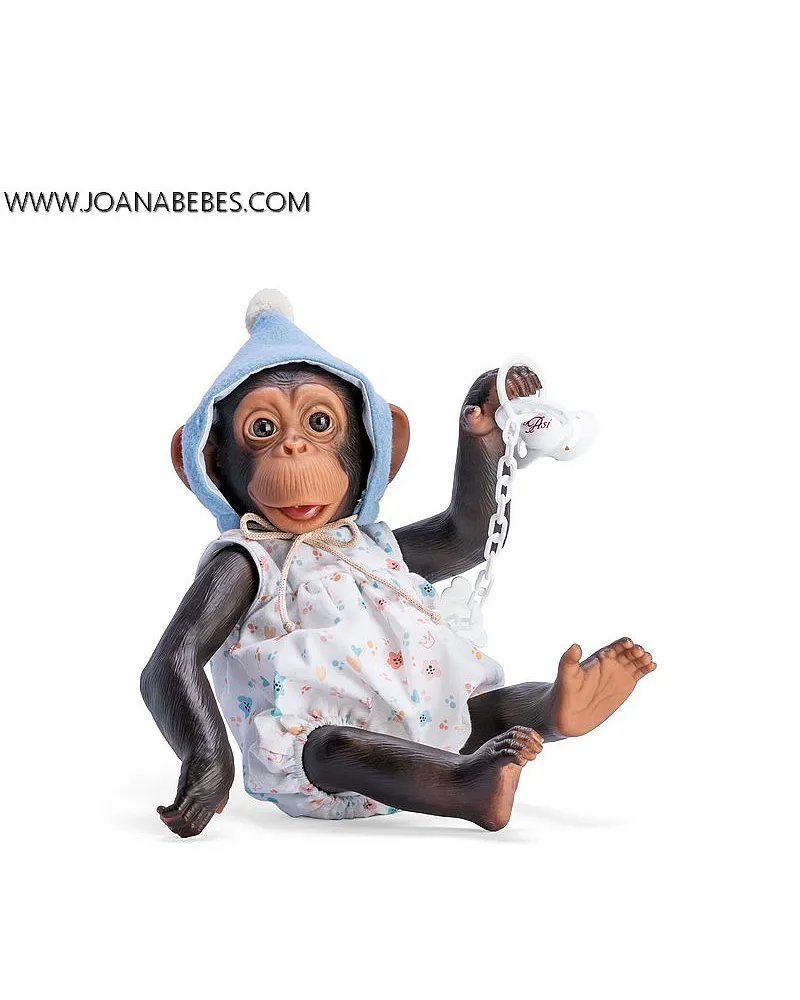 NILO EL CHIMPANCÉ PELELE GORRO GNOMO AZUL