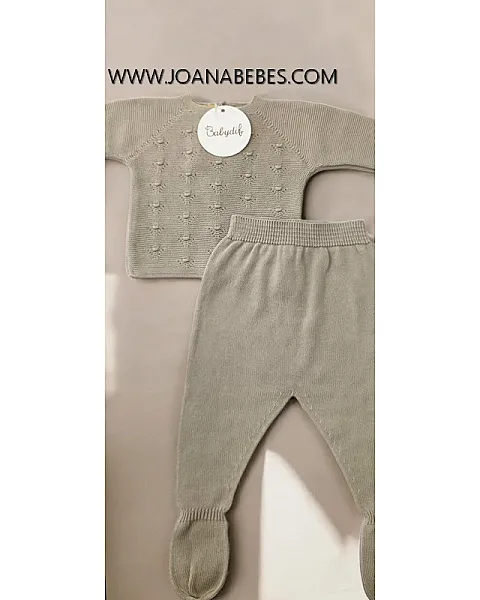 BABYDIF CONJUNTO POLAINA STONE