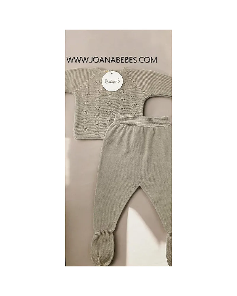 BABYDIF CONJUNTO POLAINA STONE