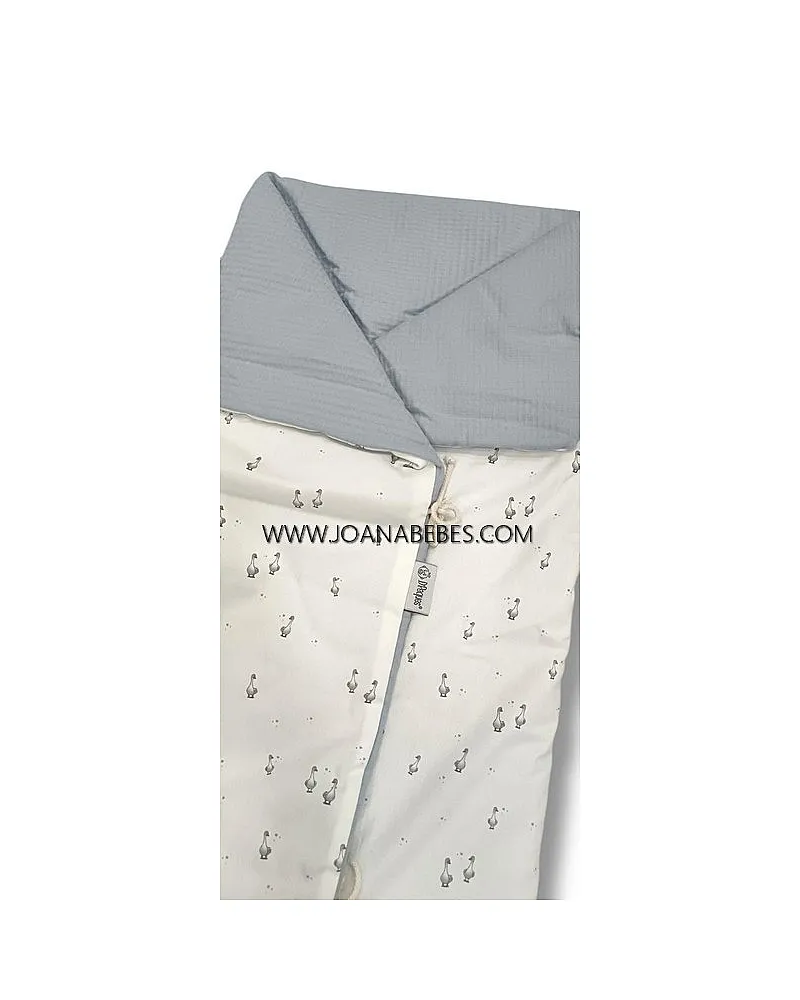 SACO MANTA REVERSIBLE FINO OCAS AZUL