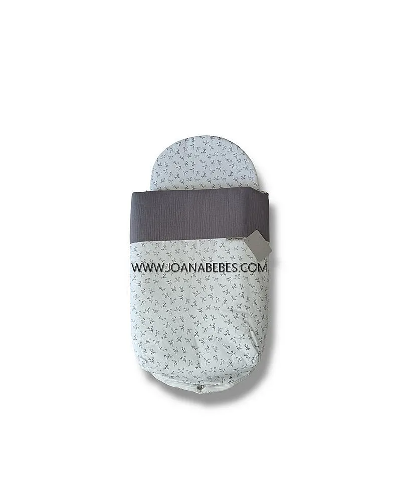 SACO INTERIOR CAPAZO DESENFUNDABLE RAMILLETE GRIS