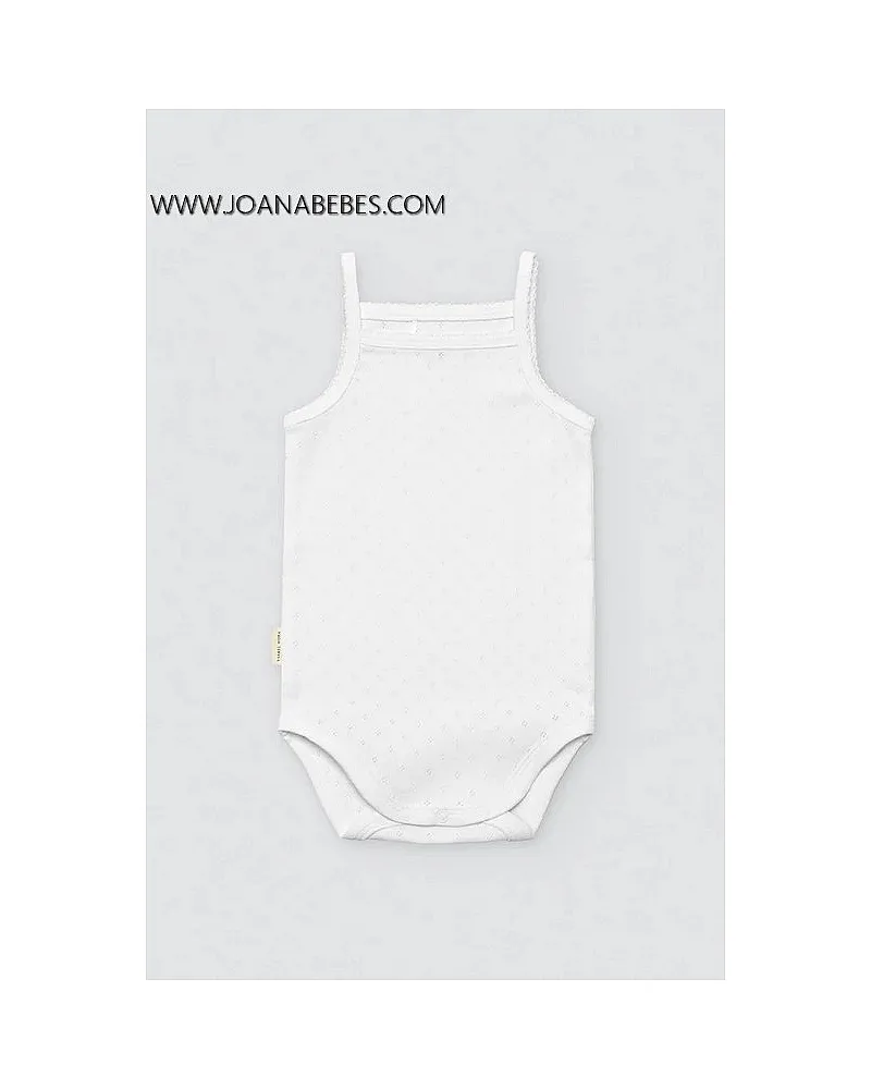 YSABEL MORA Body BLANCO bebé calado tirantes finos