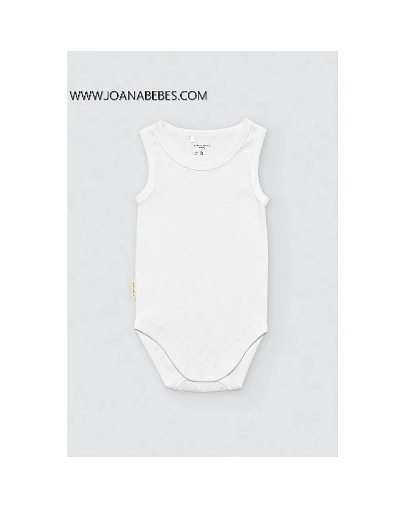 YSABEL MORA Body BLANCO calado tirantes anchos