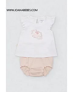 YSABEL MORA Conjunto de bebé corto sin mangas Ocean Tales rosa