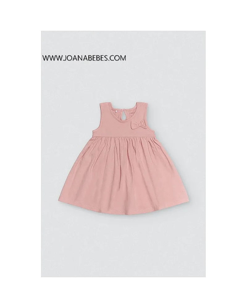 YSABEL MORA Vestido bebé sin mangas rosa