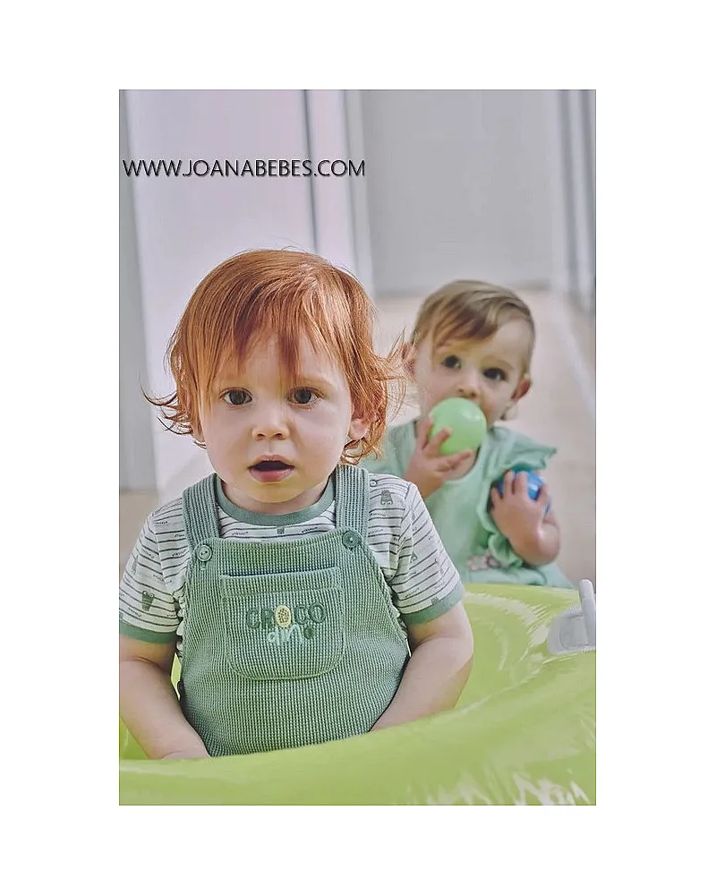 Conjunto bebé peto y camiseta manga corta Crocodino