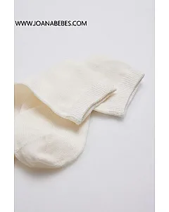 Calcetines perlé infantil marfil