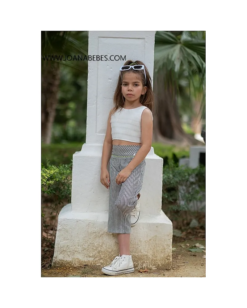 VERA CONJUNTO TOP Y PANTALON RAYAS