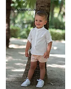 VERA PANTALON RAYAS PEQUEÑAS Y CAMISA