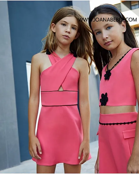 VESTIDO CEREMONIA CORAL-NEGRO 614657 Amaya