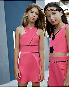 VESTIDO CEREMONIA CORAL-NEGRO 614657 Amaya