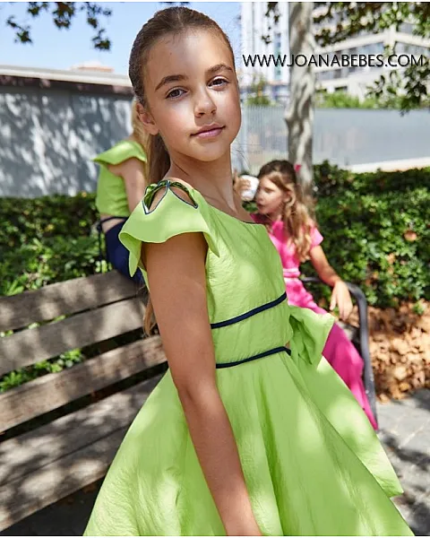 VESTIDO JUNIOR CEREMONIA VERDE LIMA 614682 Amaya