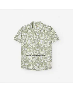 LOSAN CAMISA POPELIN ESTAMPADA KHAKI LJBAP0102-25004