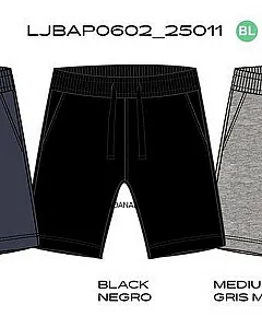 LOSAN BERMUDA ALGODON NEGRO LJBAP0602-25011
