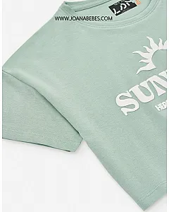 LOSAN CAMISETA TOP CROP LJGAP0103-25013 GREEN