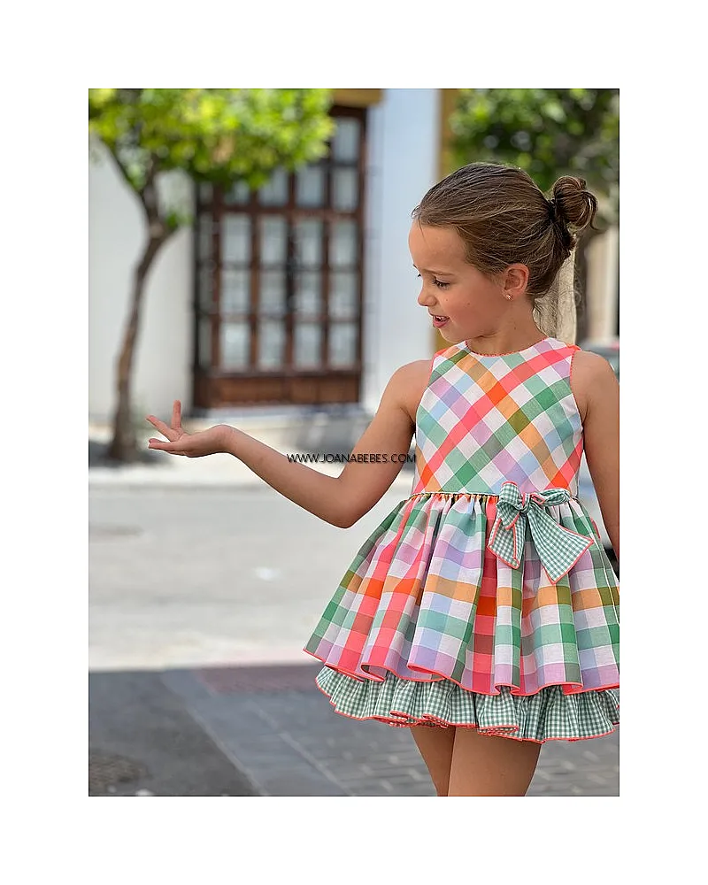 CREACIONES COPO VESTIDO CUADROS 4655 CREACIONES COPO VESTIDO CUADROS 4655