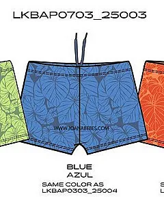 LOSAN BOXER LYCRA BLUE LKBAP0703-25003