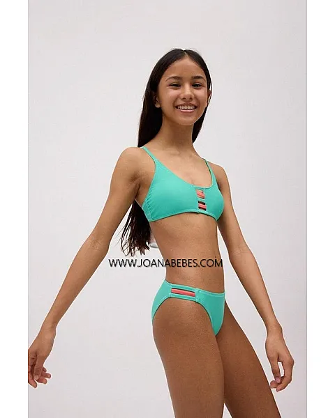 YSABEL MORA BIKINI PEACOCK GREEN