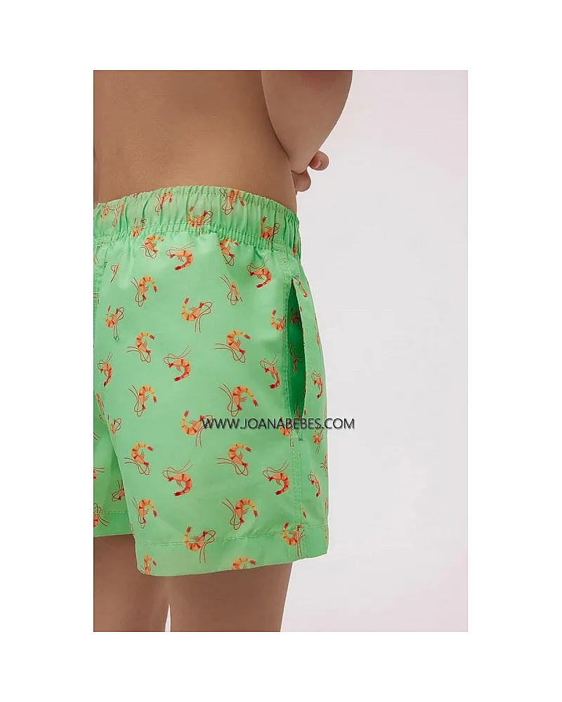 YSABEL MORA Bañador niño corto estampado seafood 93056