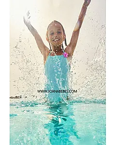 YSABEL MORA Bañador niña vichy detalle flor 95127