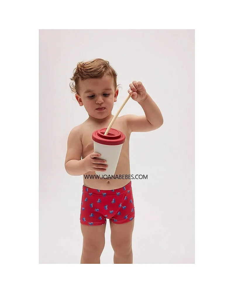 YSABEL MORA Bañador bóxer bebé estampado pulpos